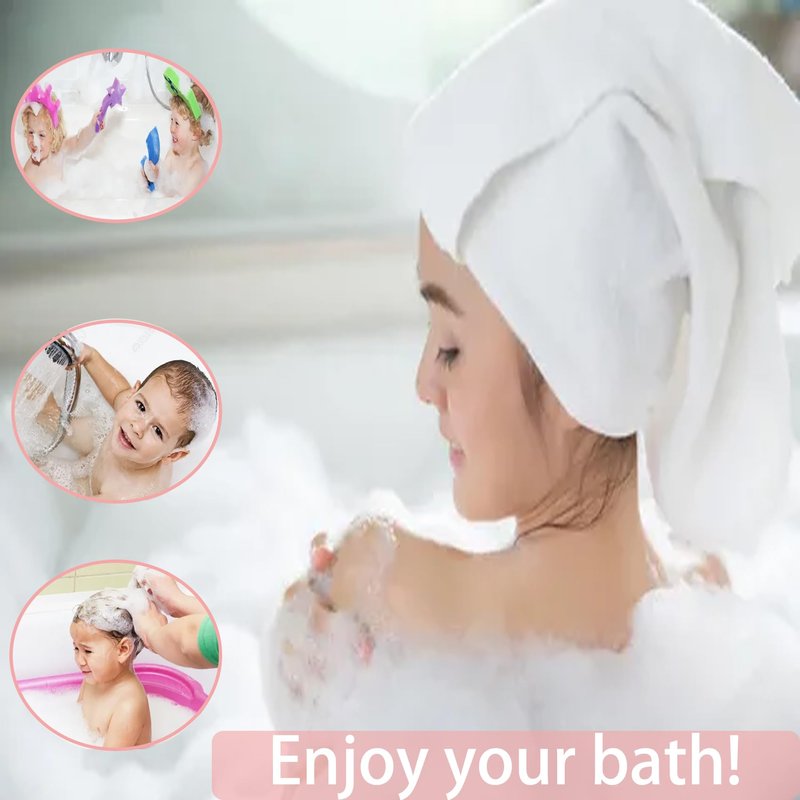 2 Pack Bath Sponge Poufs, Pink & White Exfoliating Mesh Shower Balls, Soft Loofah Sponges for Women and Men, Bathroom Bathing Accessories