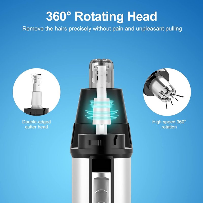Skiennix Ear and Nose Hair Trimmer - Precision Grooming Tool for Effortless Hair Removal