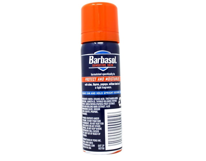 Barbasol Shave Cream for Sensitive Skin - Travel Size 2 oz | Pack of 36