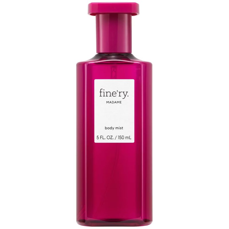 Fine'ry Fruity Floral Elegant Madame Hair + Body Fragrance Mist Spray for Women with Crème de Cassis, Velvet Orris & Patchouli, Long-Lasting, Vegan & Cruelty-Free, Girls Gift for Her (5 Fl Oz)