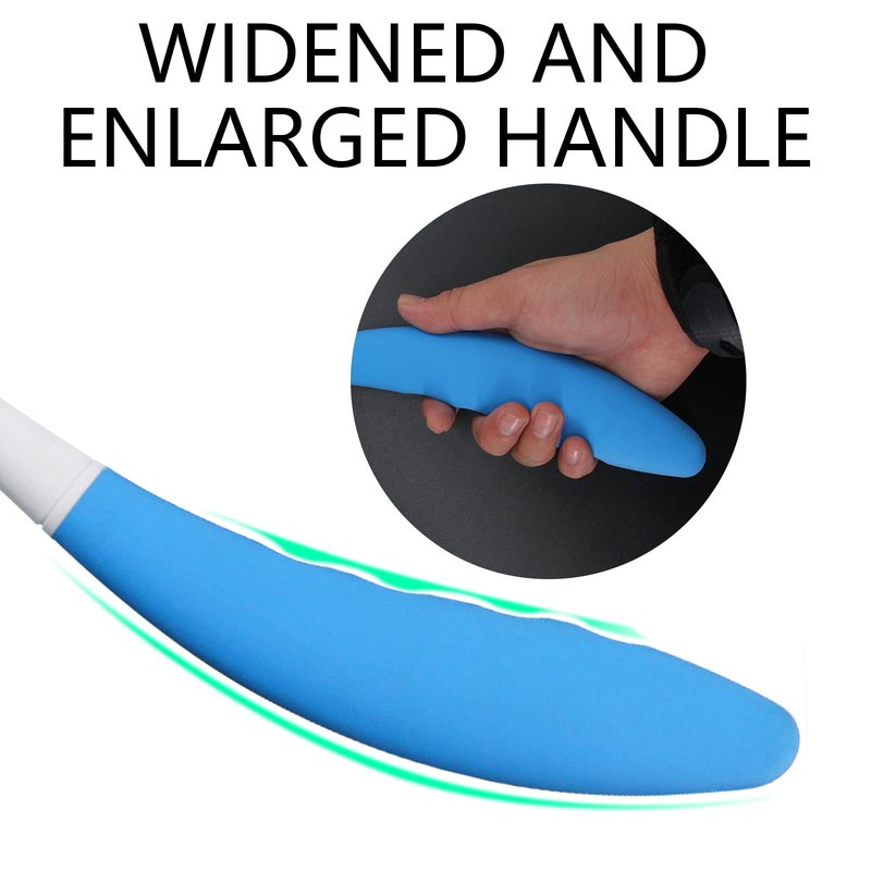Leetye Mei Long Handle Shower Brush, Non Slip Handle Shower Brush, Long Handle Rear Frosted Shower Brush, Suitable for scrubbing and Bathing in Difficult to Reach Areas of The Body.