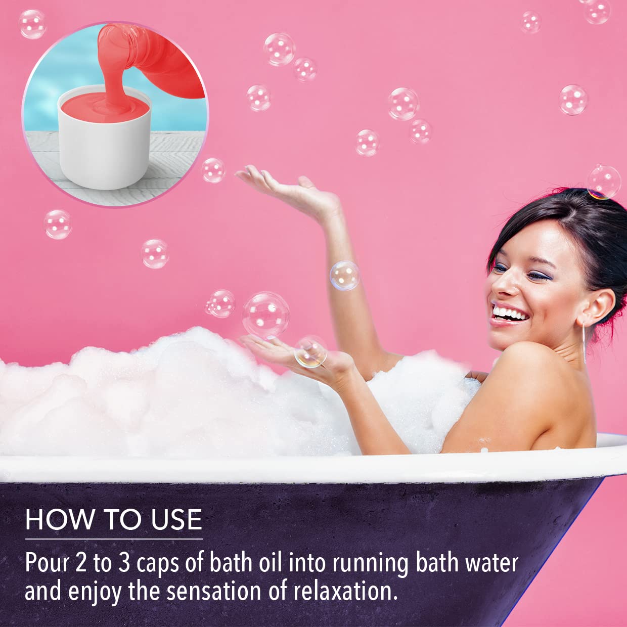 Bath Foam Sensual - 34 Fl Oz (1000ml) - Body Care - Good Sleep - Beauty - Bathing - Body Care - Wellness - Relax - Aromatherapy - Spa - Bubble Baths