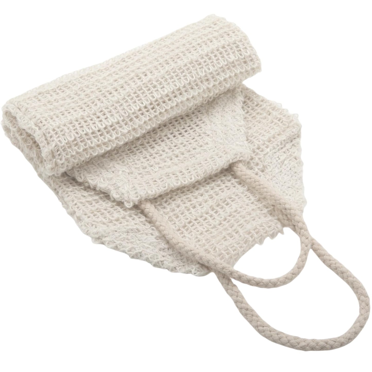 35.5" Long Exfoliating Washcloth Shower Loofah with Handle for Women, Natural Body Scrubber Back Cleaner for Shower, Double Layer Extra Rough Bath Scrubber for Body