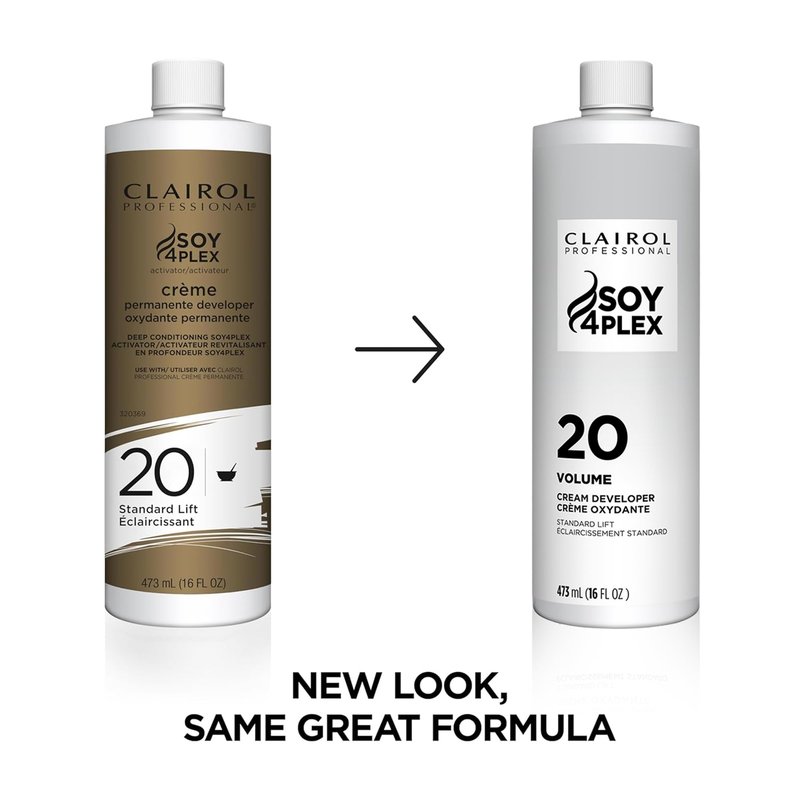 Clairol Professional Crème Permanente 20 volume Hair Developer, 16 oz. - Packaging May Vary