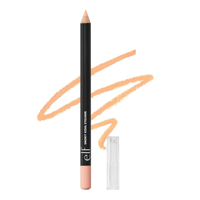 e.l.f. Smoky Kohl Eyeliner - Long-Lasting, Bold Eye Pencil for High-Pigmented Makeup | Vegan, Cruelty-Free, Beige Flag