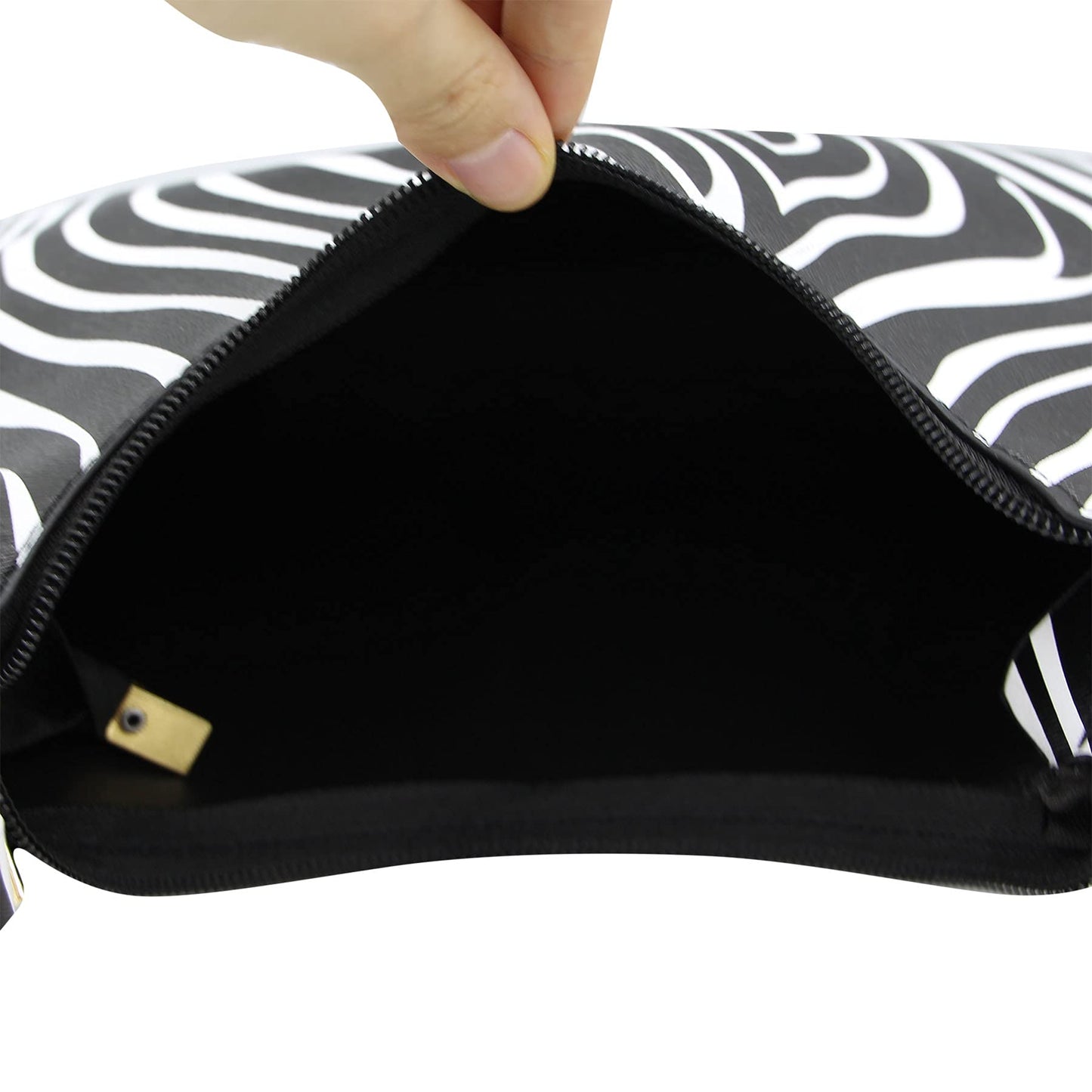 Suillty Women's Zebra Print Tote Shoulder Bag Leather Top Handle Purse Travel Handbag Clutch Wallet with Chain