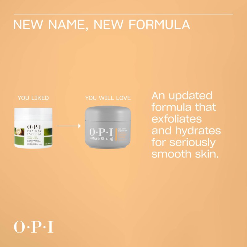 OPI Nature Strong Nails & Skin - Smooth It Out Hand & Foot Scrub | Gently Exfoliates Rough, Dry Skin for Moisturizing, Hydrated Skin | 8.4 Fl Oz | 250 mL