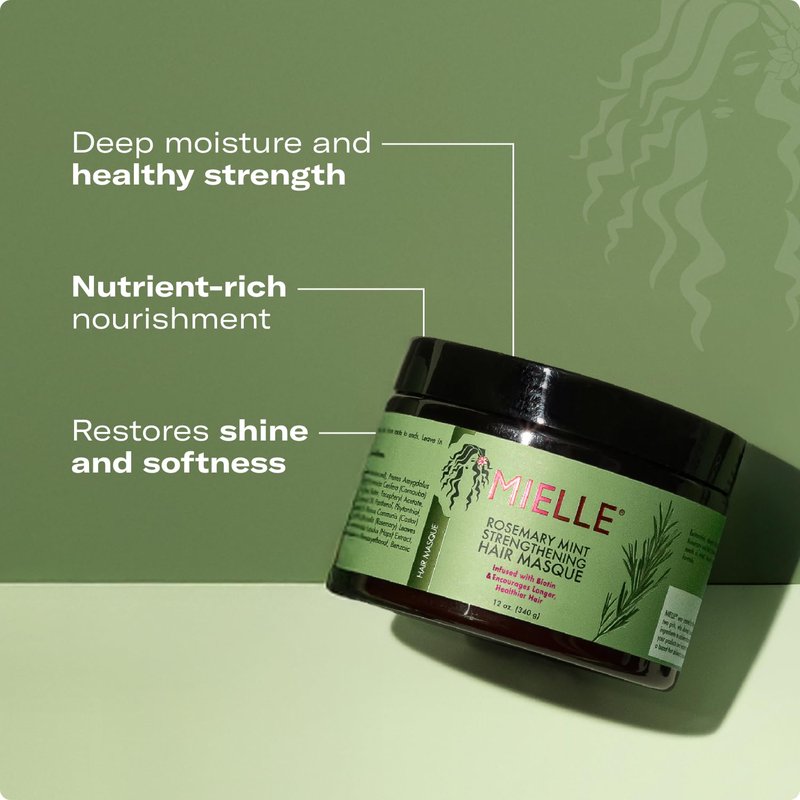 Mielle Organics Rosemary Mint Hair Oil & Masque | Nourishing Scalp Treatment