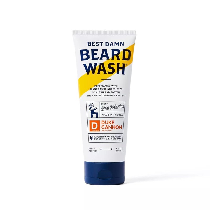Duke Cannon Beard Wash for Men - Hydrating Shampoo & Facial Hair Cleanser - Softens & Conditions - 6 fl oz