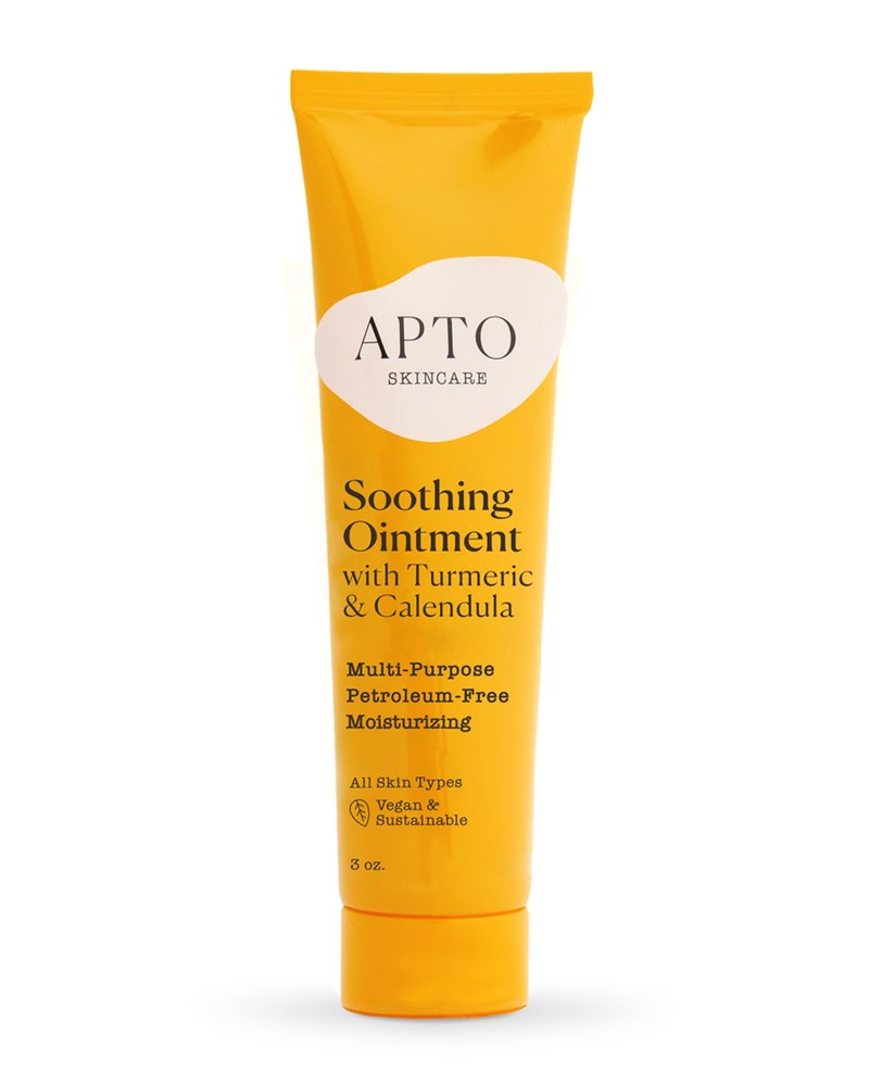 APTO Soothing Ointment w/Turmeric & Calendula: Ultra-Moisturizing Barrier Cream for Dry, Chapped Skin on Your Body, Face, or Lips, 3 oz.