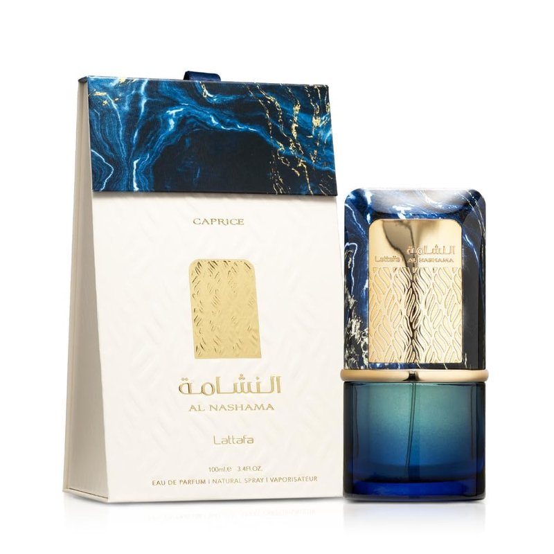 Lattafa Al Nashama Caprice Eau de Parfum Spray - Unisex Fragrance, 3.4 Ounce Bottle