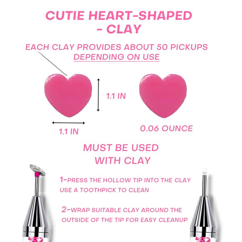 Rhinestone Picker Tool Set - Dual-Head Wax Pens with Tips & Tweezers | 2-Piece Nail Art Kit