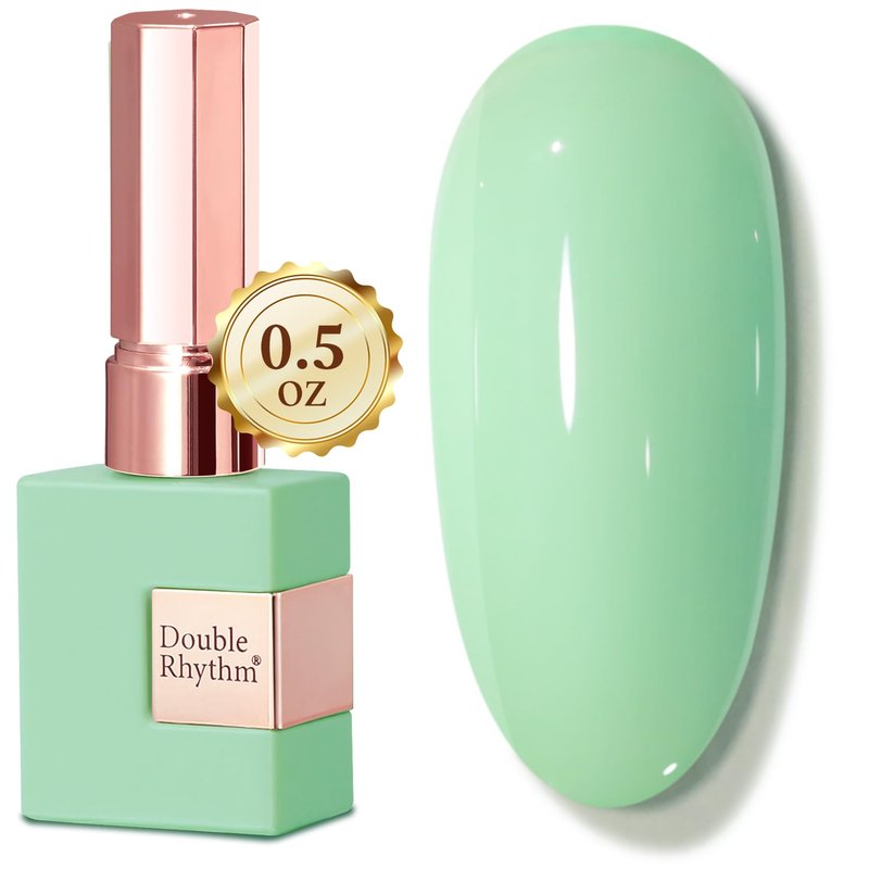 Double Rhythm 15ML Gel Nail Polish Pure Sheer Same Color Same Bottle Soak Off Gel Polish Art Manicure Salon DIY at Home for Women (Light Sage Green-A1773)