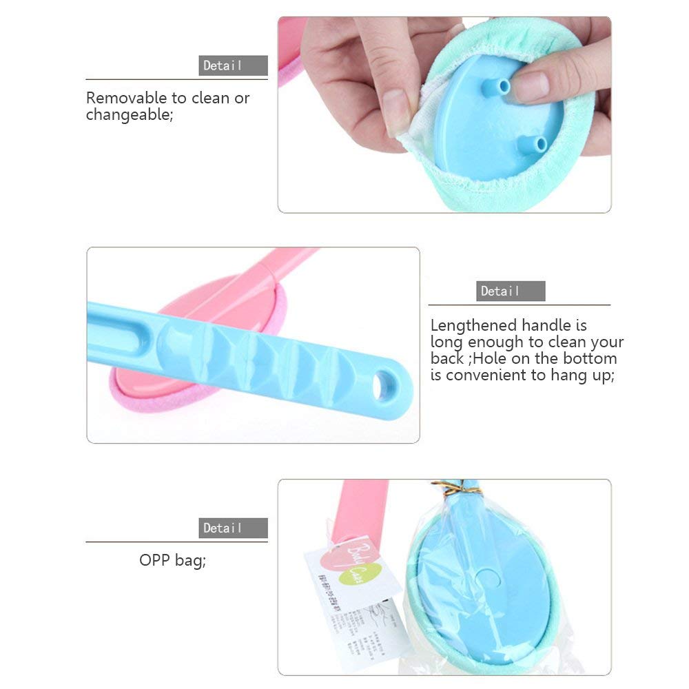 Eyxformula Easy Lotion Applicator for Back – Long Handle Cream Applicators Wand with 2 Pads, Tool to Apply Sunscreen, Self Tanner on Back, Body & Feet, Lotion Stick Brush Gift for Women, Men, Elderly