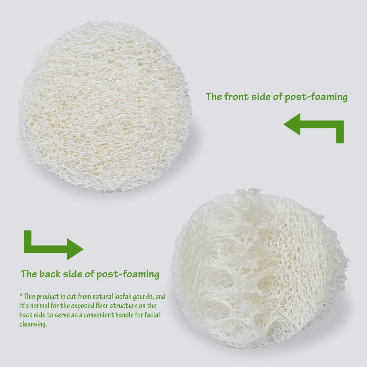 25-Pack Natural Loofah Exfoliating Face Pads - Gentle Facial Sponge & Scrubber for Daily Cleansing, Makeup & Dead Skin Removal - 100% Organic, Biodegradable & Travel-Friendly