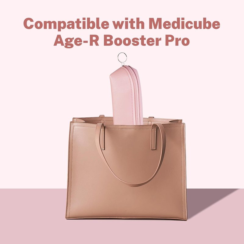 Medicube Storage Case Bag - Portable Organizer for Age-R Booster Pro | Travel-Friendly Pink Design