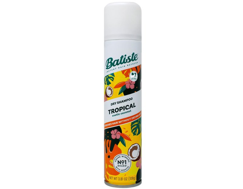 Batiste Dry Shampoo, Tropical Fragrance, Refresh Hair and Absorb Oil Between Washes, Waterless Shampoo for Added Hair Texture and Body, 6.73 OZ Dry Shampoo Bottle pack of 2