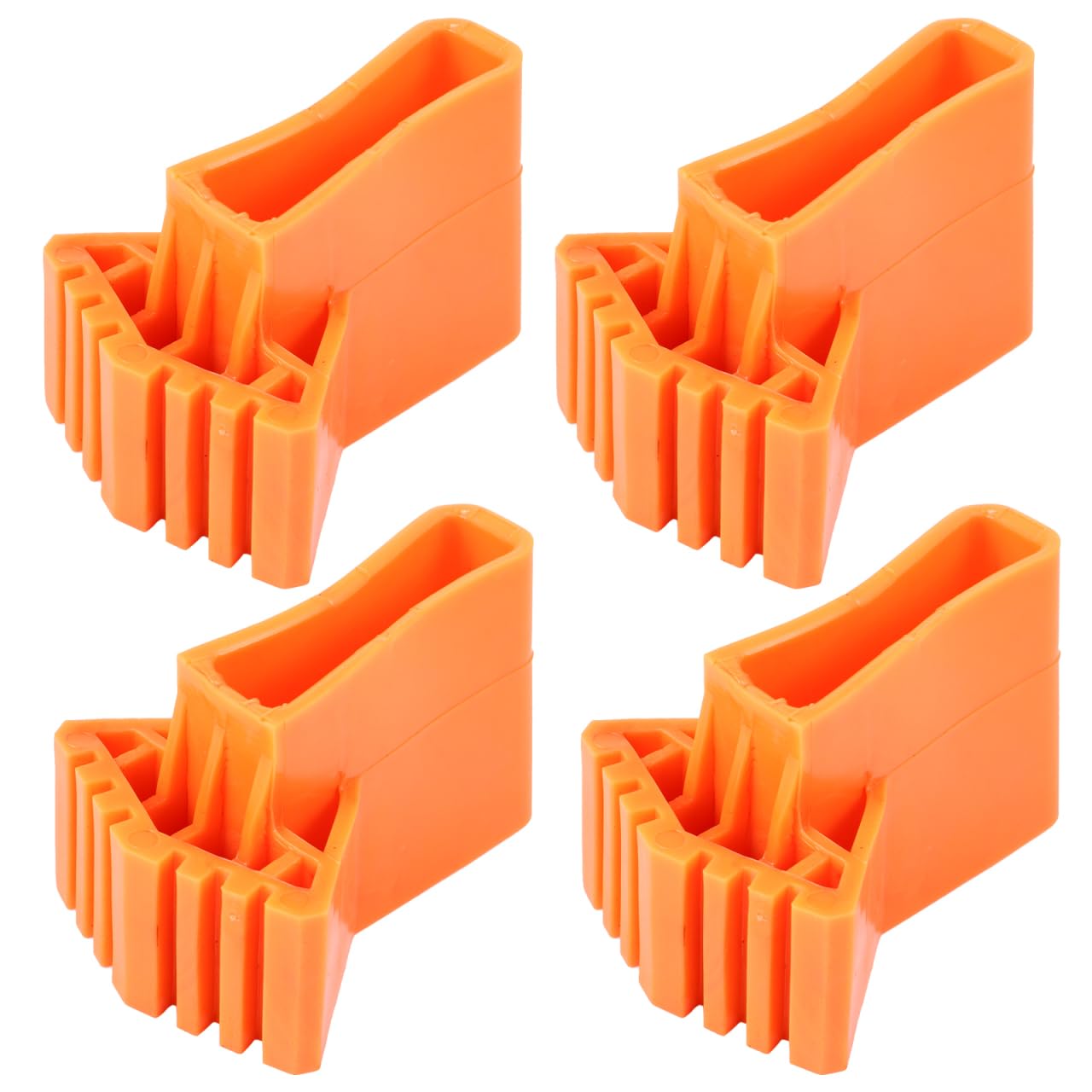 Cabilock Ladder Foot Cushion 4 Pack 3.54X2.55 Inch Non Slip Rubber Feet Mats for Folding and Stair Ladders Ladder Stabilizer Replacement Accessories