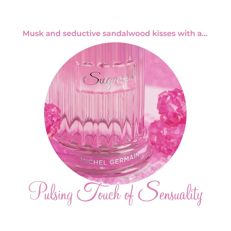 Michel Germain Sugarful Eau de Parfum Spray - Sweet Floral Fragrance, 3.4 Fl Oz