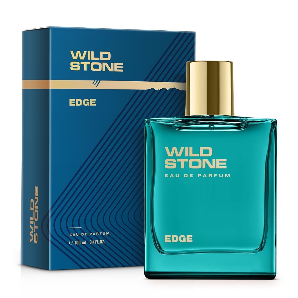 Wild Stone Edge Eau De Parfum - Luxury Men's Fragrance | 3.38oz | Intense Long-Lasting Scent