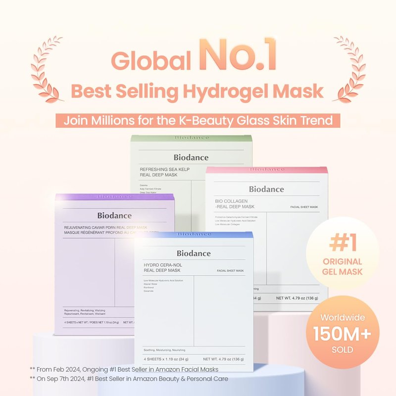Caviar PDRN & Ceramide Panthenol Overnight Gel Mask - Hydrating Skin Care Set for Glass Skin | Korean Beauty