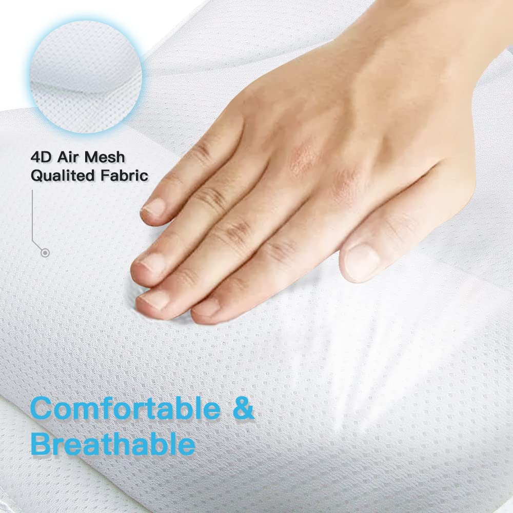 Bath Pillow for Tub Luxury Bathtub Pillow for Head and Neck 4D Air Mesh Spa Bath Tub Pillow Headrest with Non-Slip 6 Strong Suction Cups Bathtub Pillow Soaking Tub Bathroom Bath Gifts