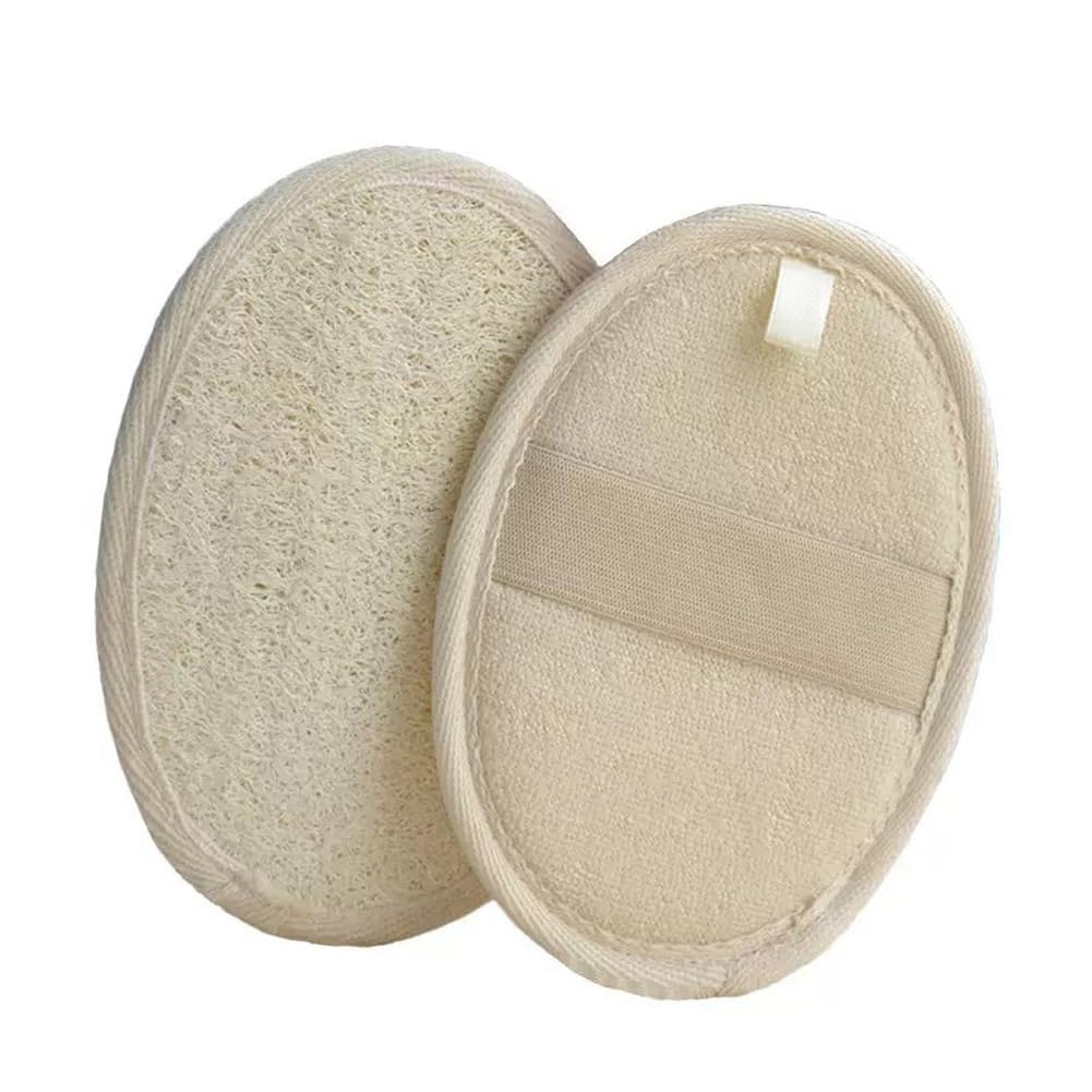Exfoliating Natural Loofah Sponge Back Scrubber for Shower, Exfoliating Sponge for Shower, Bath Shower Scrubber for Men and Women
