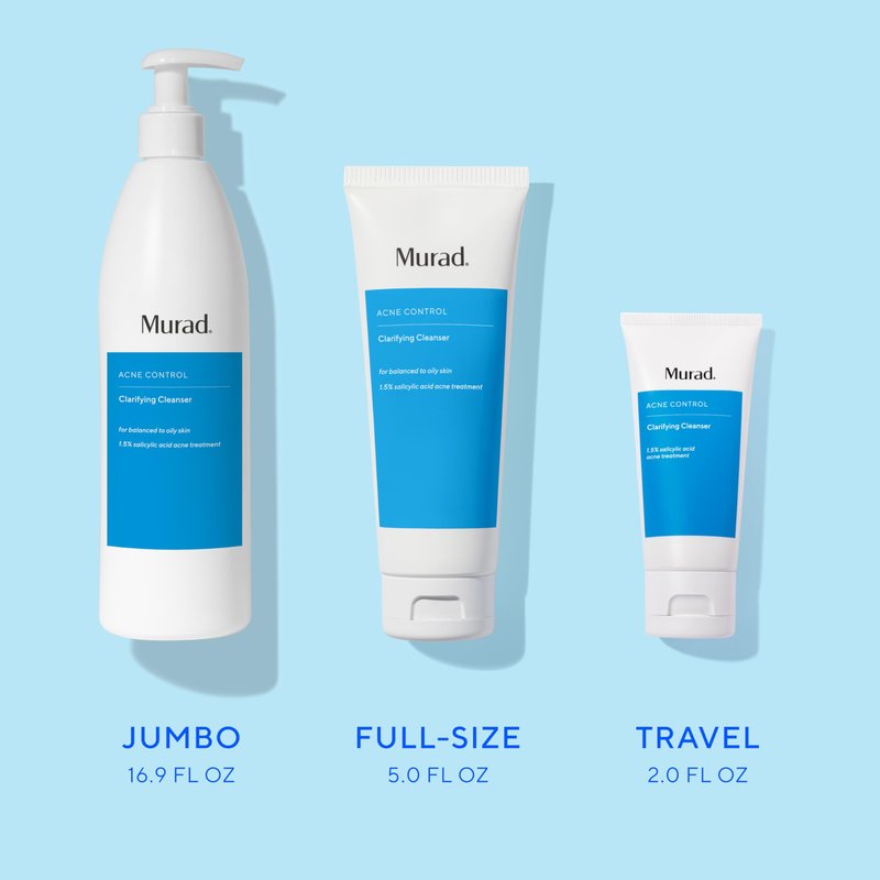 Murad Acne Control Clarifying Cleanser – Salicylic Acid & Green Tea Formula for Acne, Deep Pore Cleansing, Oil Control & Breakout Prevention for Clear, Balanced, Healthy-Looking Skin (5 Fl Oz)