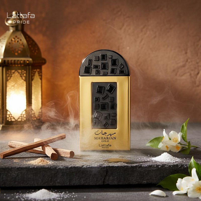 Lattafa Perfumes Maharjan Gold for Unisex Eau de Parfum Spray, 3.4 Ounce
