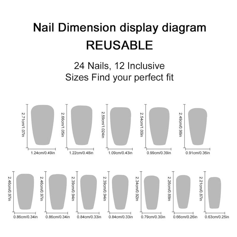 Laser Press on Nails Medium Coffin Fake Nails Rainbow Aurora Acrylic False Nails with Glossy Designs Colorful Gradient Full Cover Stick on Nail Reusable Glue on Nail for Women Girls 24Pcs