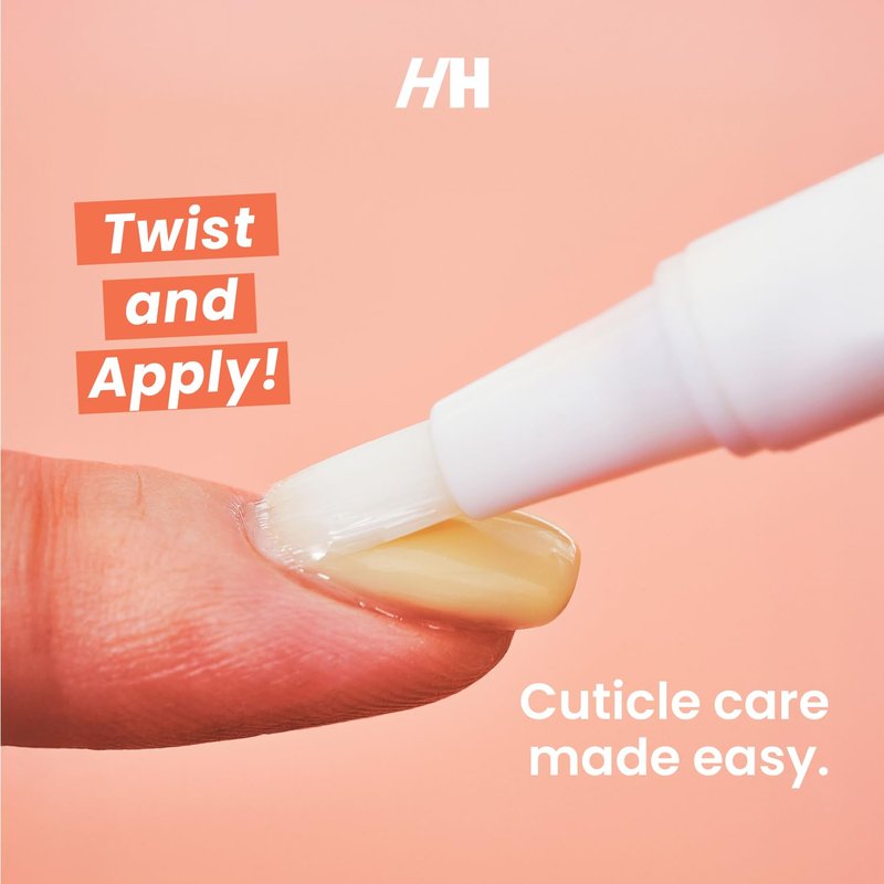Handmade Heroes Cuticle Strengthening 8% Colloidal Oat Cuticle Oil Pen Rejuvenate Nail Nourish Repair Cuticles Vegan Cruelty Free Cuticle Oil helps grow nails fast for manicure and pedicure set