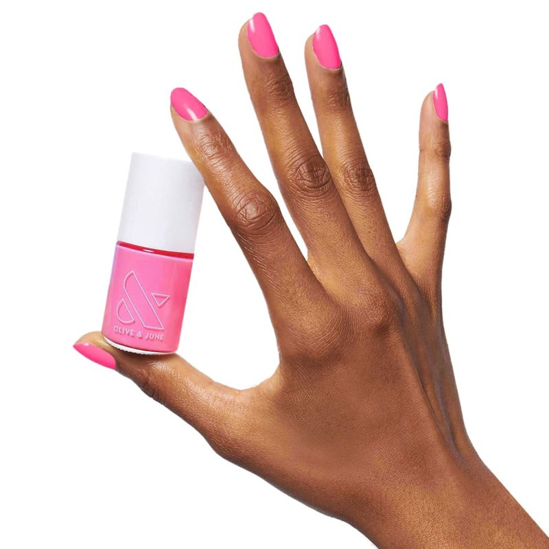 Olive & June Long Lasting Nail Polish - Grateful & Kind Pure Pink | Gel-Like Finish | 15-Free Vegan & Cruelty-Free