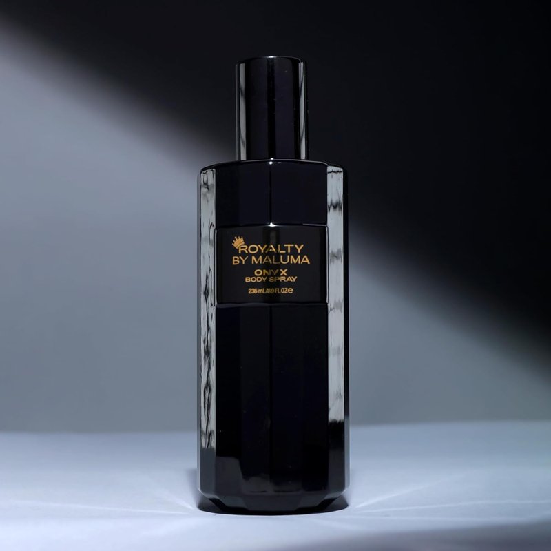 Onyx Body Spray, 8 oz - Luxurious Long-Lasting Perfume for Men - Fougere Amber Wood Fragrance - Cardamon, Pear, Bergamot Top Notes - Ideal Gift for Men