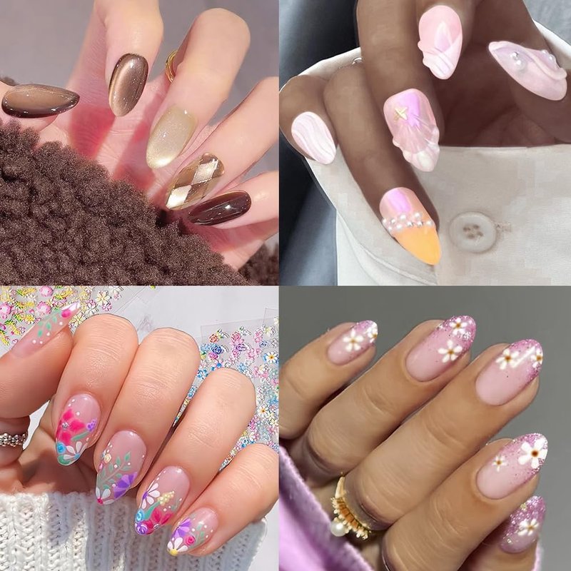 PrettyYo Short Almond Gel Nail Tips 600Pcs Half Matted Clear Fake Nail Tips Short Almond Shape 12 Sizes Full Cover Acrylic Press On Soft False Nails Gel x Nail Press Ons for DIY at Home