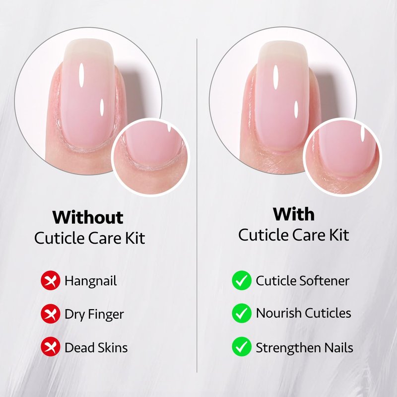 GAOY Cuticle Care Kit - Nourishing Cuticle Oil & Remover | 20ml, Promotes Nail Growth & Strength