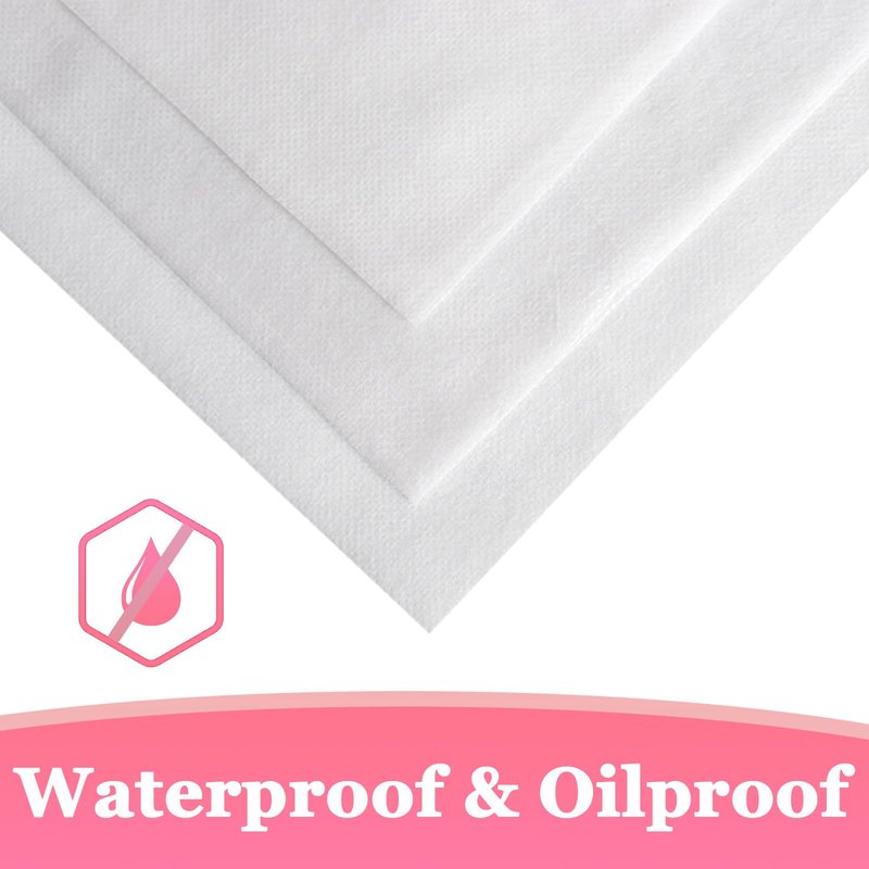 Biubumtu 100 Pcs 31.5" x 71" Disposable Bed Sheets Waterproof Massage Table Sheets Non Woven Fabric SPA Bed Cover (White)