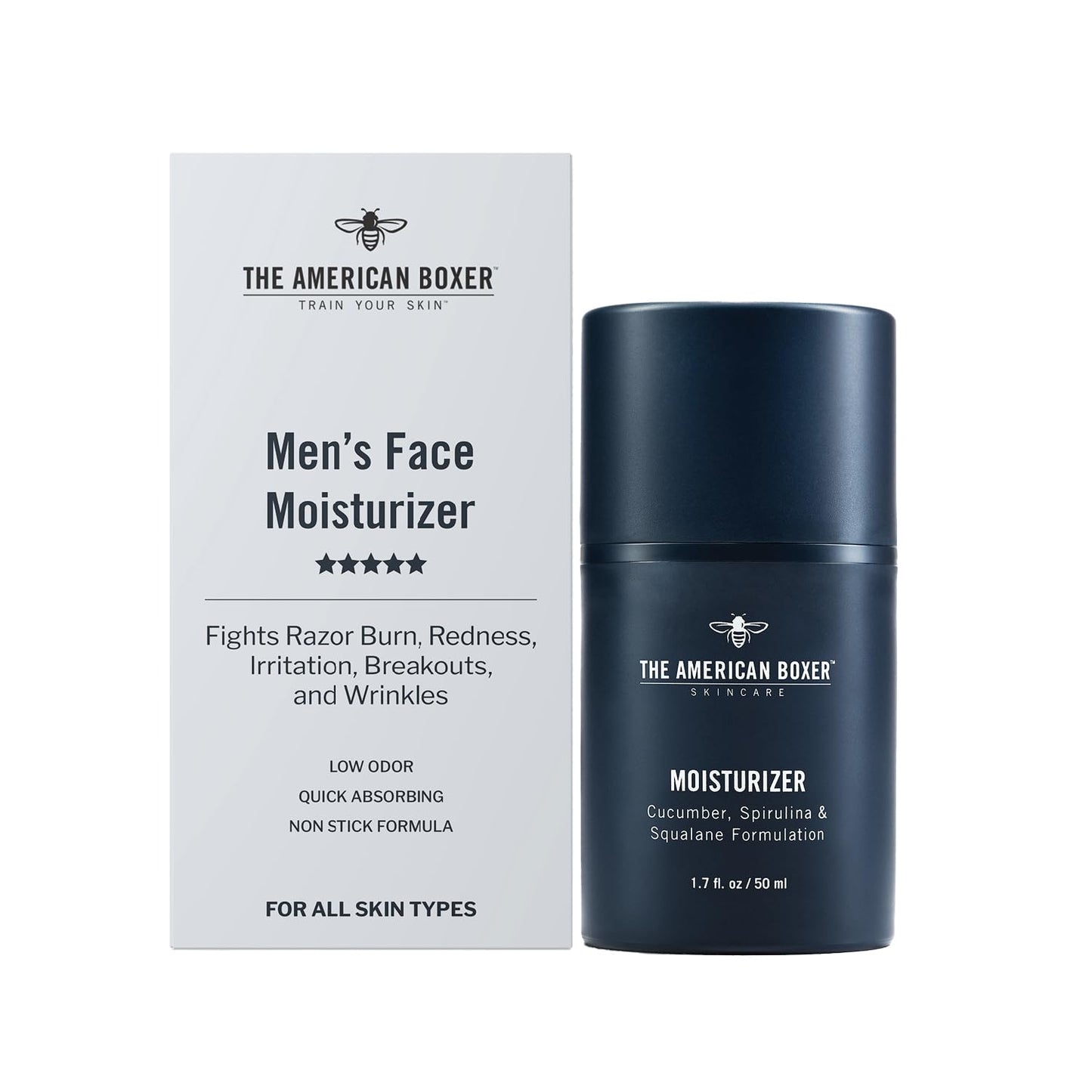 Skiennix Men's Face Moisturizer - Hydrating Cream for Dry Skin, Soothes Irritation & Razor Burn, Anti-Aging, Quick Absorbing