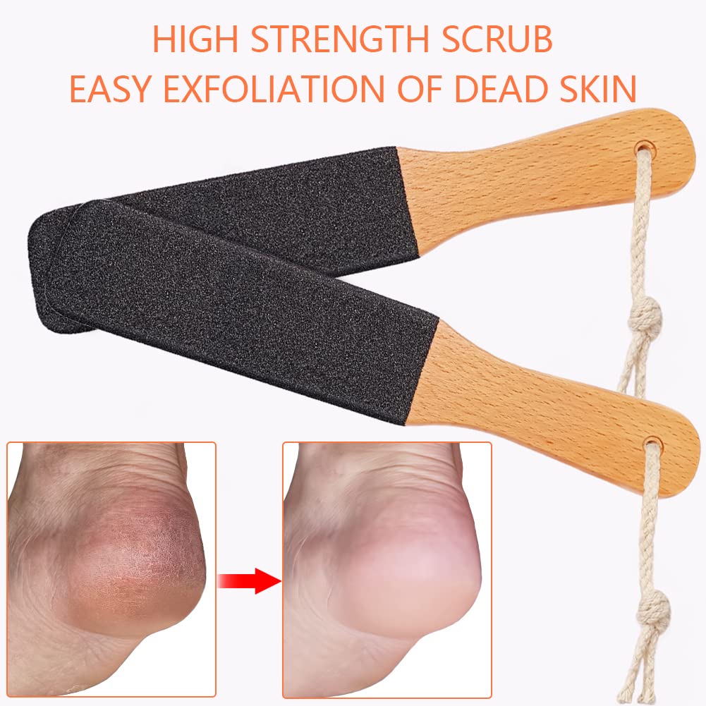 TOPMEET Foot File/Rasp,Exfoliator Pedicure Tool Foot Callus Remover Scrubber for Dead Skin,Corn and Hard Skin - Pumice Stone for Cracked Feet,Heels, Elbows, Hands in Shower