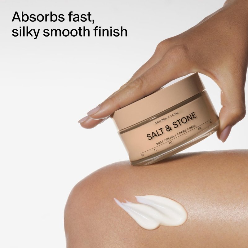 Salt & Stone Body Cream - Deep Hydration with Seaweed Extracts & Squalane | For All Skin Types | 6.7 fl oz
