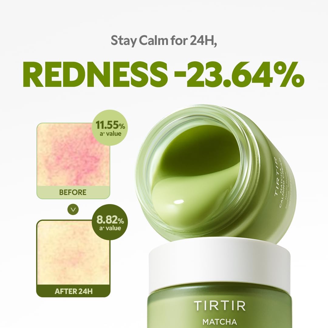 TIRTIR Matcha PDRN Duo - Korean Skincare Bundle for Redness Relief & Hydration | Sensitive Skin Care