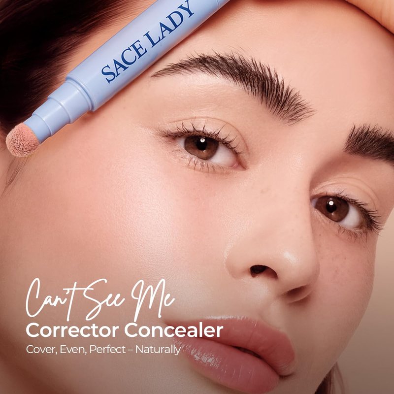 SACE LADY Full Coverage Concealer - Brightening Serum for Blemishes & Dark Circles | 24 Hr Hydration (03 Light Natural)