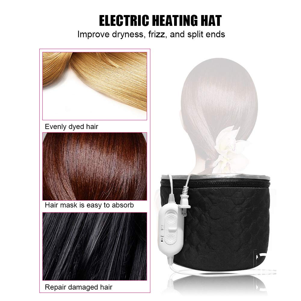 Watris Veiyi Hair Steamer - Deep Conditioning Heat Cap with 2 Temperature Settings | Home Spa Essential