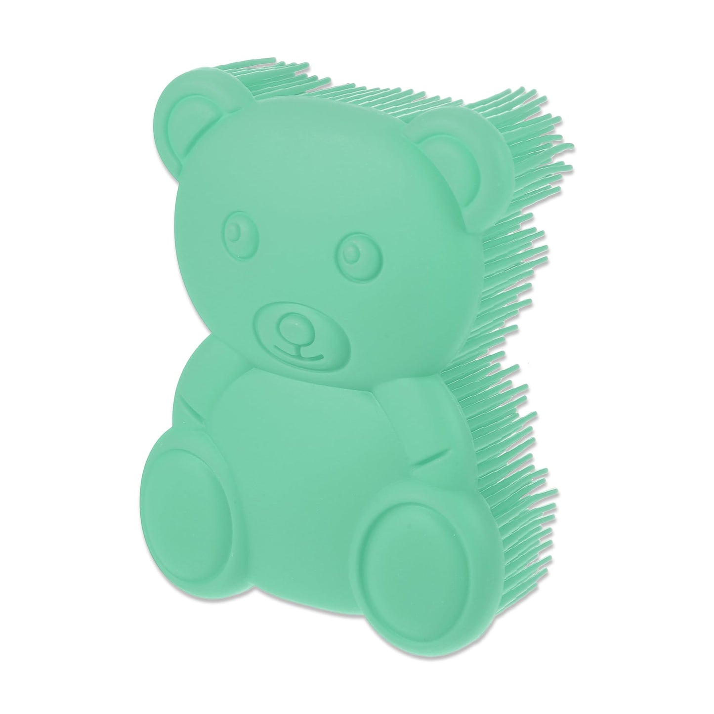 VOCOSTE Soft Silicone Body Scrubber, Sensory Brushes, Silicone Loofah, Pet Shower Brush, Bath Brush, Deep Green
