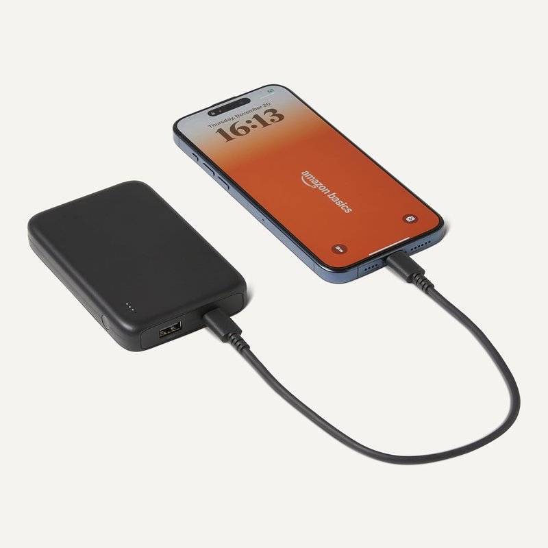 Portable Charger Power Bank - 10,000 mAh Slim Design with LED Display | Black