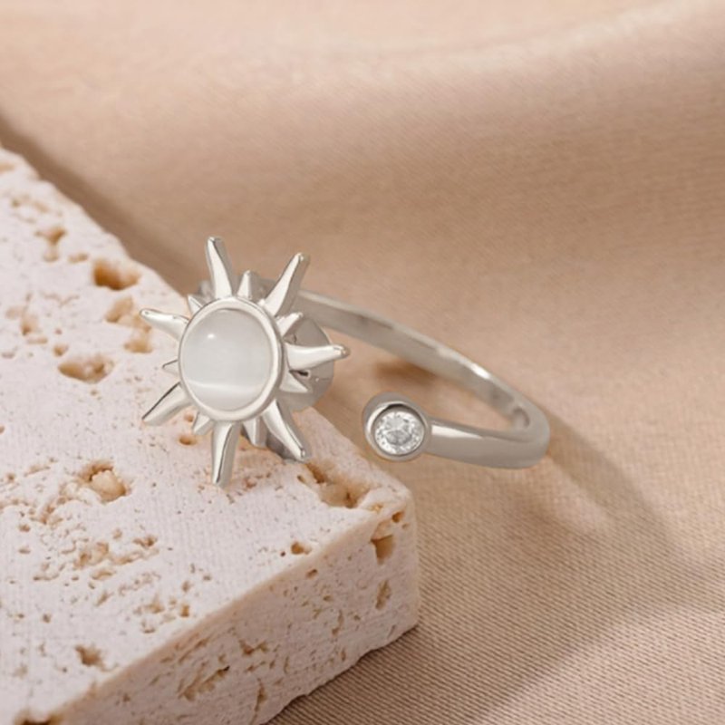 Rotatable Sun Open Ring - Stylish Everyday Jewelry for Women
