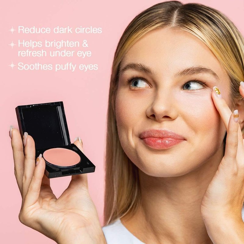 Palladio Under Eye Brightener - Conceal Dark Circles & Brighten Tired Skin | Light to Medium (Soft Pink)