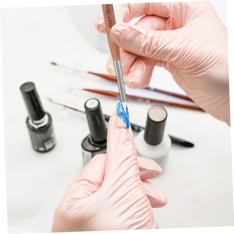 CALLARON Dual Head Nail Art Pen 6.5 Inch Gel Polish Design Tool with Dotting and Sculpting Brush for Professional Manicure and Home Nail Art