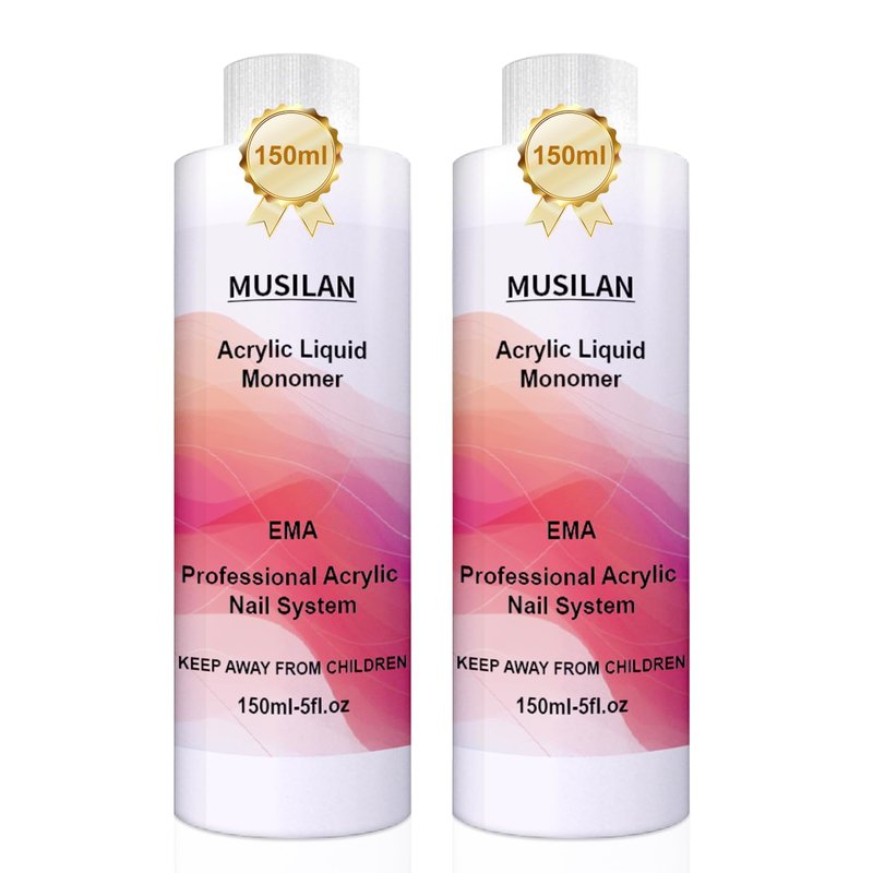 MUSILAN Acrylic Nail Liquid Monomer - 300ML Quick-Dry Formula for Nail Extensions | Ideal for Beginners