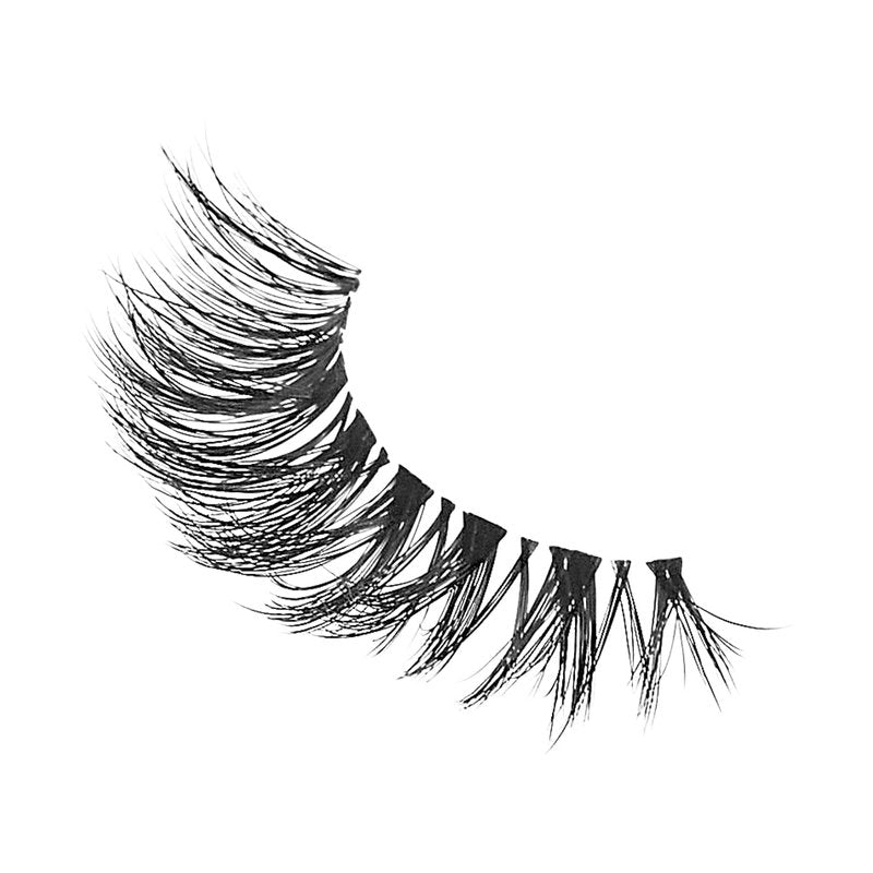 KISS False Eyelashes Multipack - 'Bare Affair' 12mm | Superfine Band, Reusable & Comfortable Strip Lashes (4 Pairs)