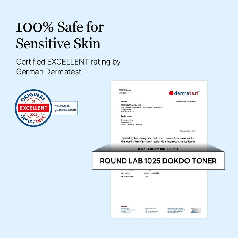ROUND LAB Dokdo Toner - Oil Control & Gentle Exfoliation | 6.76 Fl Oz, Deep Sea Water for Moisturization